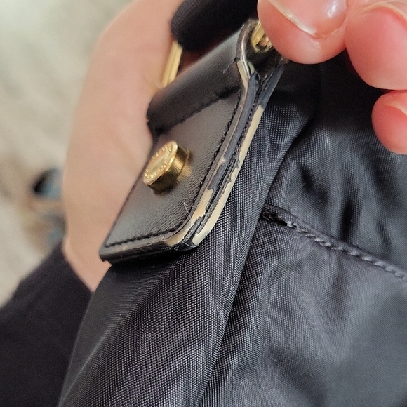 Calvin Klein Black Nylon Crossbody Bag with Gold Accents - Picture 11 of 12